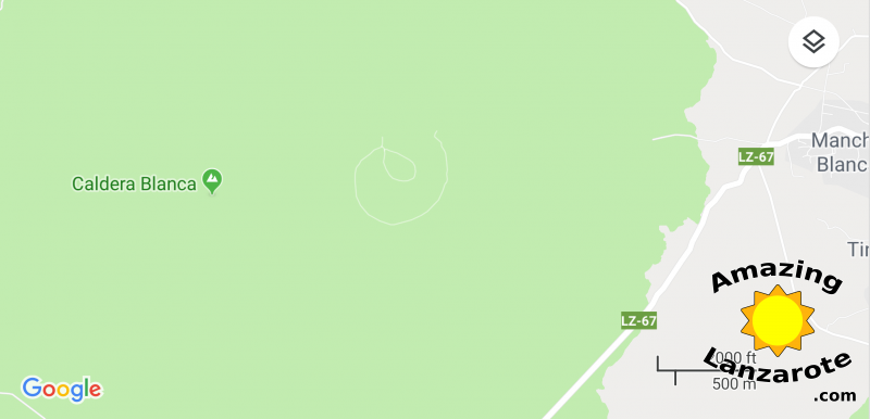 Caldera do Montaña Blanca on Google Maps